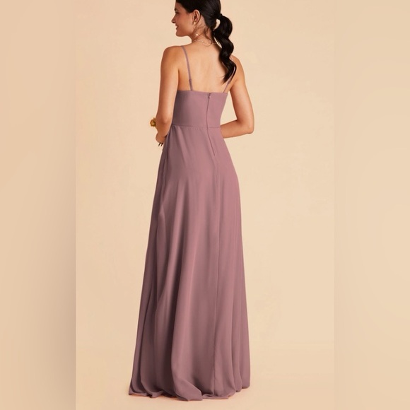 COPY - Birdie Grey Winnie Chifon Dress in Dark Mauve - Picture 3 of 5